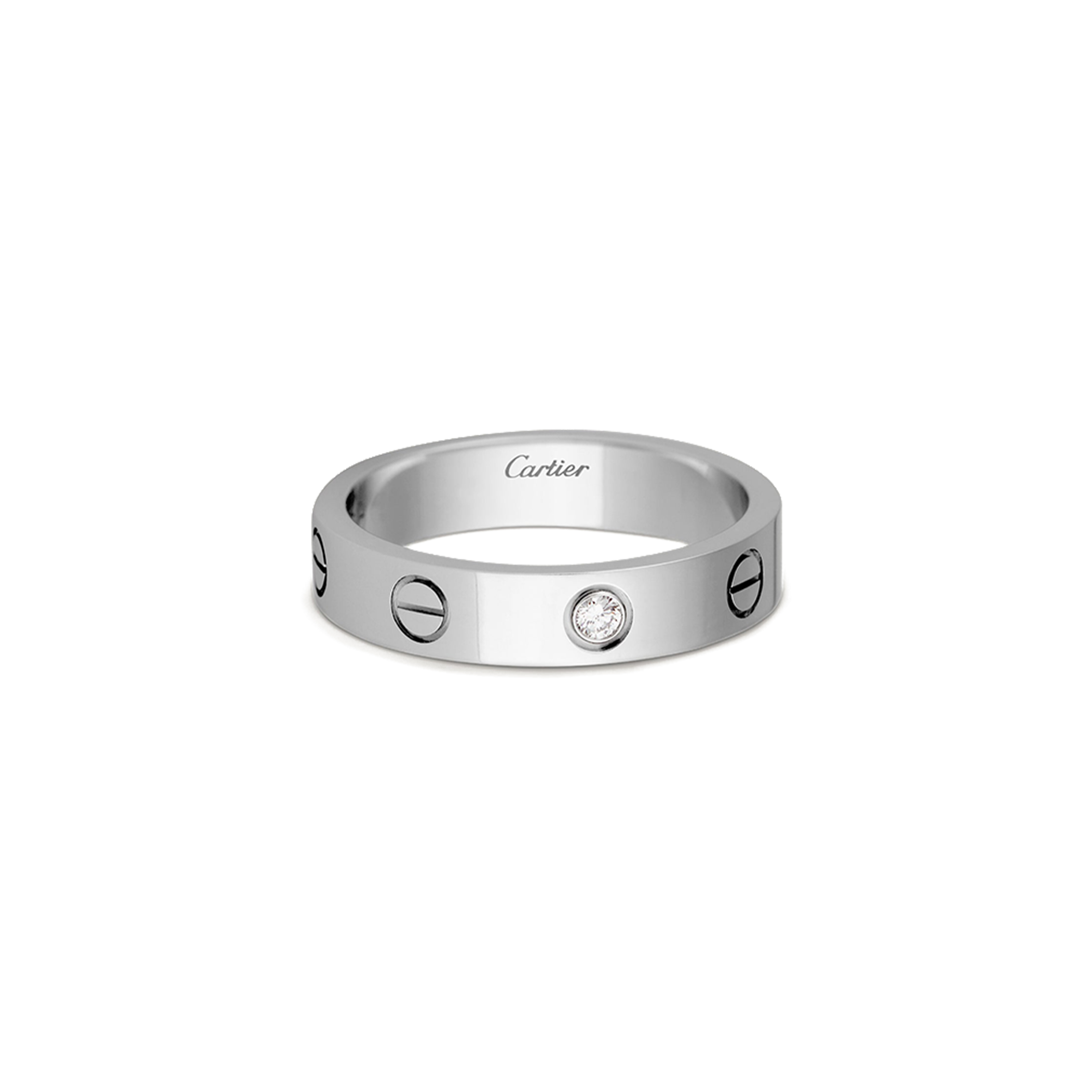 CARTIER  LOVE WEDDING BAND, 1 DIAMOND  B4050500